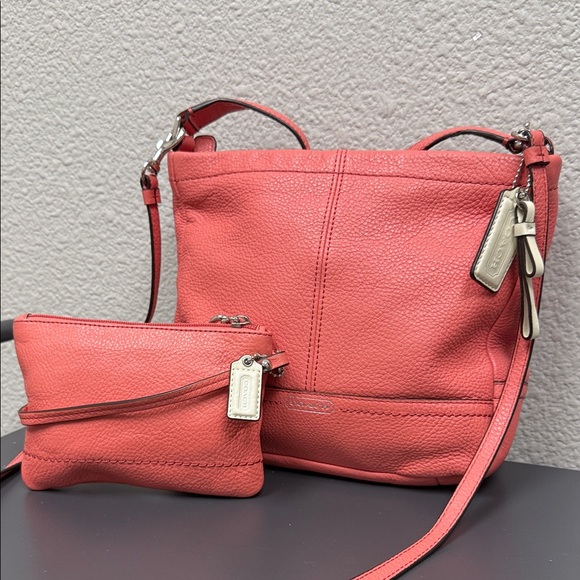 Vintage Coach Pink Crossbody Bag Duo